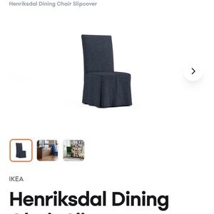 IKEA Henriksdal Slipcover in Dark Charcoal
